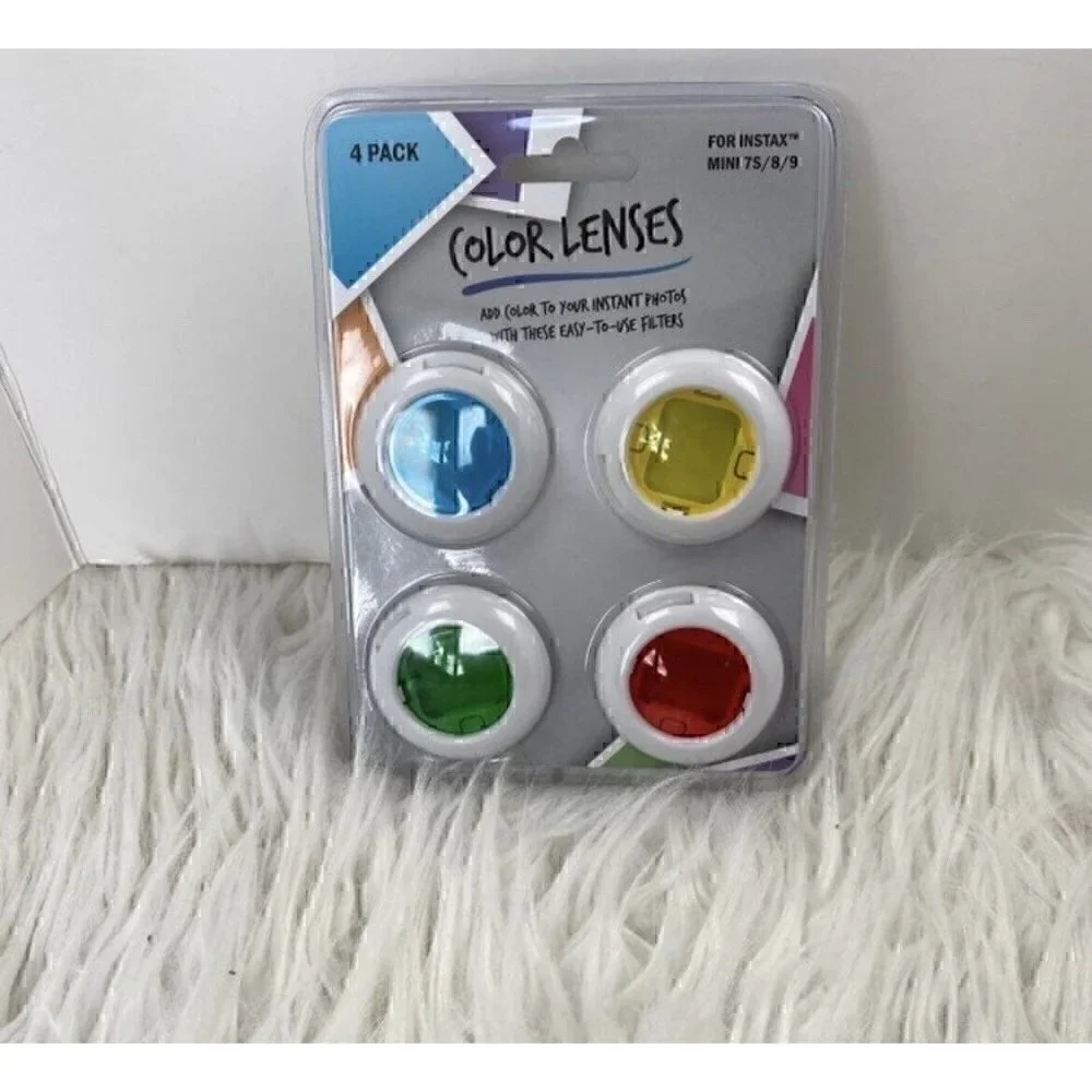 NEW INSTAX FUJI 4 Colors Close-up Lens Filter Set Kit for Mini 7S/8/9 Colorful